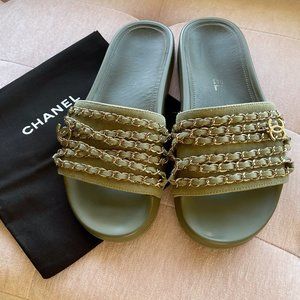 CHANEL Interlocking CC Logo Slides 37